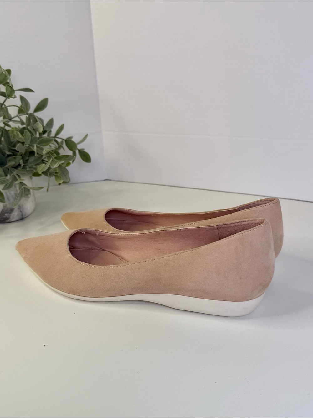 Sarto by Franco Sarto Adexie City Ballet Flats Blush Pink Suede Women's Size 10 - Picture 12 of 16